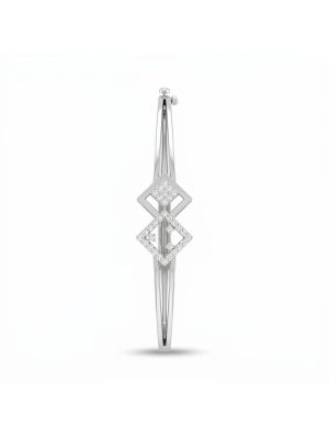 Silver Dual Rhombus Motif Gadi-hover