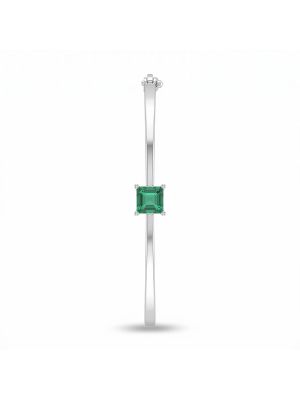 Silver Emerald Green Geometric Gadi-hover