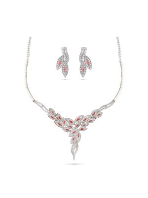 New Trendy Silver Necklace Set-hover