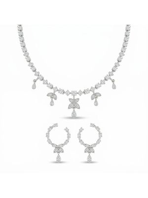 Fascinated Silver Jewelry Set-hover
