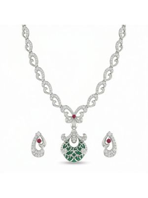 Butterfly Filigree Necklace set-hover