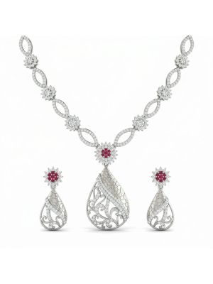 Butterfly Filigree Necklace set-hover