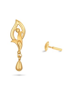 Elegant Floral Gold Earring-hover