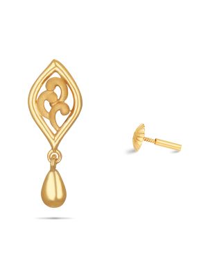 Enticing Gold Drop Earring-hover