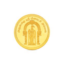 2 Grams 22 Carat Meenakshi Amman Gold Coin