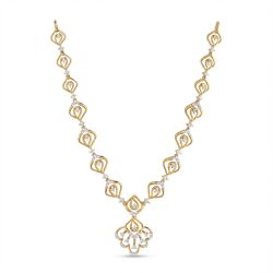 Elegant Leaf Diamond Necklace