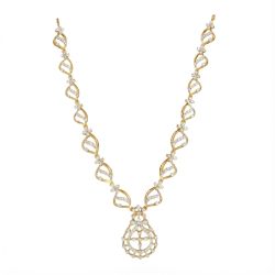 Artistic Diamond Gold Necklace