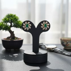 Elegant Gold Diamond Stud