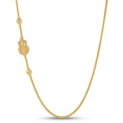 Traditional Lakshmi Mugappu Gold Chain