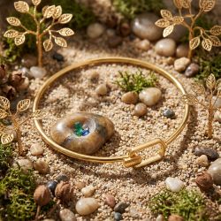 Trendy Casting Ladies Gold Gadi