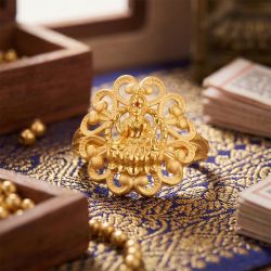 Goddess Lakshmi filigree Casting Ladies Ring