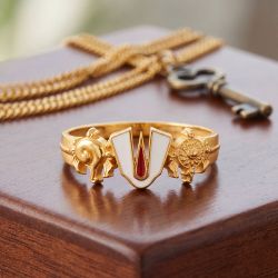 Sacred Sangu Namam Casting Gold Ring