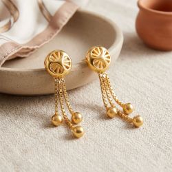 Radian Wheel Casting Gold Chain Drops