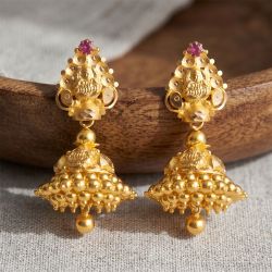 Fancy Lakshmi Gold Drops Jimikki