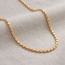 Twisted Rope Fancy Gold Chain