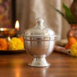 Sacred Ritual Silver Kumguma Chimili