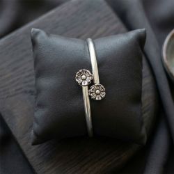 Antique Silver Adjustable Bangle