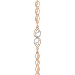 Twin Teardrop Diamond Rose Bracelet-hover