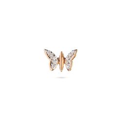 Butterfly Accent Diamond Earrings-hover