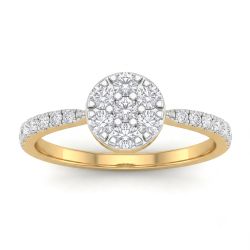Imperial Round Bloom Diamond Ring-hover