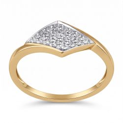 Delicate Angular Fancy Diamond Ring-hover