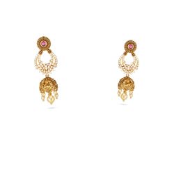 Traditional Crescent Drop Earring-hover