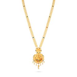 Peacock Bloom Gold Malai-hover
