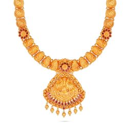 Fancy Mayil Motif Necklace-hover