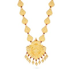  Antique Lakshmi Motif Temple Necklace-hover