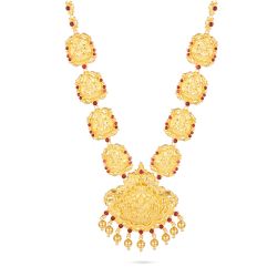  Antique Lakshmi Motif Temple Necklace-hover