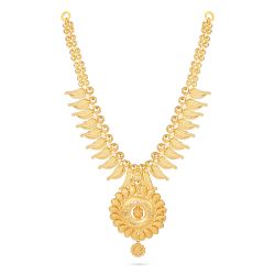 Kerala Floret Motif Manga Necklace-hover