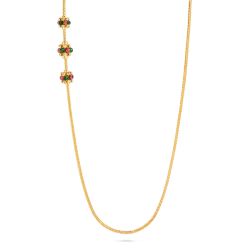 Elegant Pearl Accents Mugappu Chain  -hover