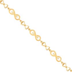 Infinity Textured Casting Bracelet-hover