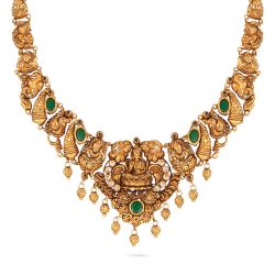Alluring Antique Lakshmi Necklace-hover