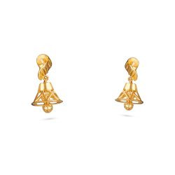 Antique Casting Bell Jhumka Earring-hover