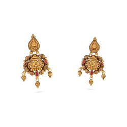 Antique Lakhmi Divine Drop Earring-hover