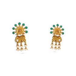 Antique Lakshmi Drop Earring-hover