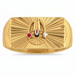 Lord Venkateswara Gold Ring-hover