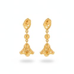 Jhumka Style Gold Earrings-hover