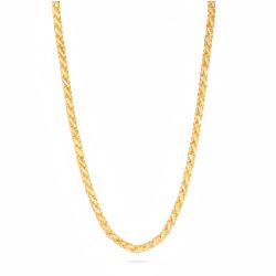Fancy Heartin Leaf Gold Chain-hover