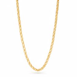 Fancy Leaf Cutting Gold Chain-hover