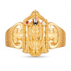 Heritage Balaji Perumal Casting Gold Ring-hover
