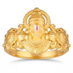 Royal Imperial Perumal Casting Gold Ring-hover