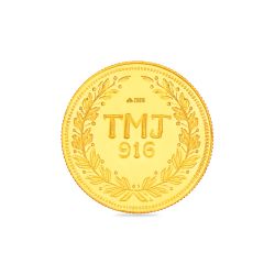 2 Gram 22 Carat Meenkashi Amman Gold Coin-hover