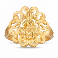 Goddess Lakshmi filigree Casting Ladies Ring-hover