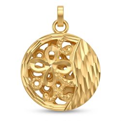Floral Textured Gold Dollar-hover