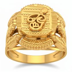 Tamil Devotional Om Gold Ring-hover