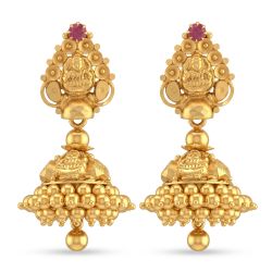 Fancy Lakshmi Gold Drops Jimikki-hover