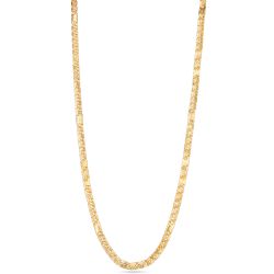 Modern Lasered Bar Gold Chain-hover