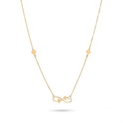 Infinity Heart Accent Casting Gold Chain-hover